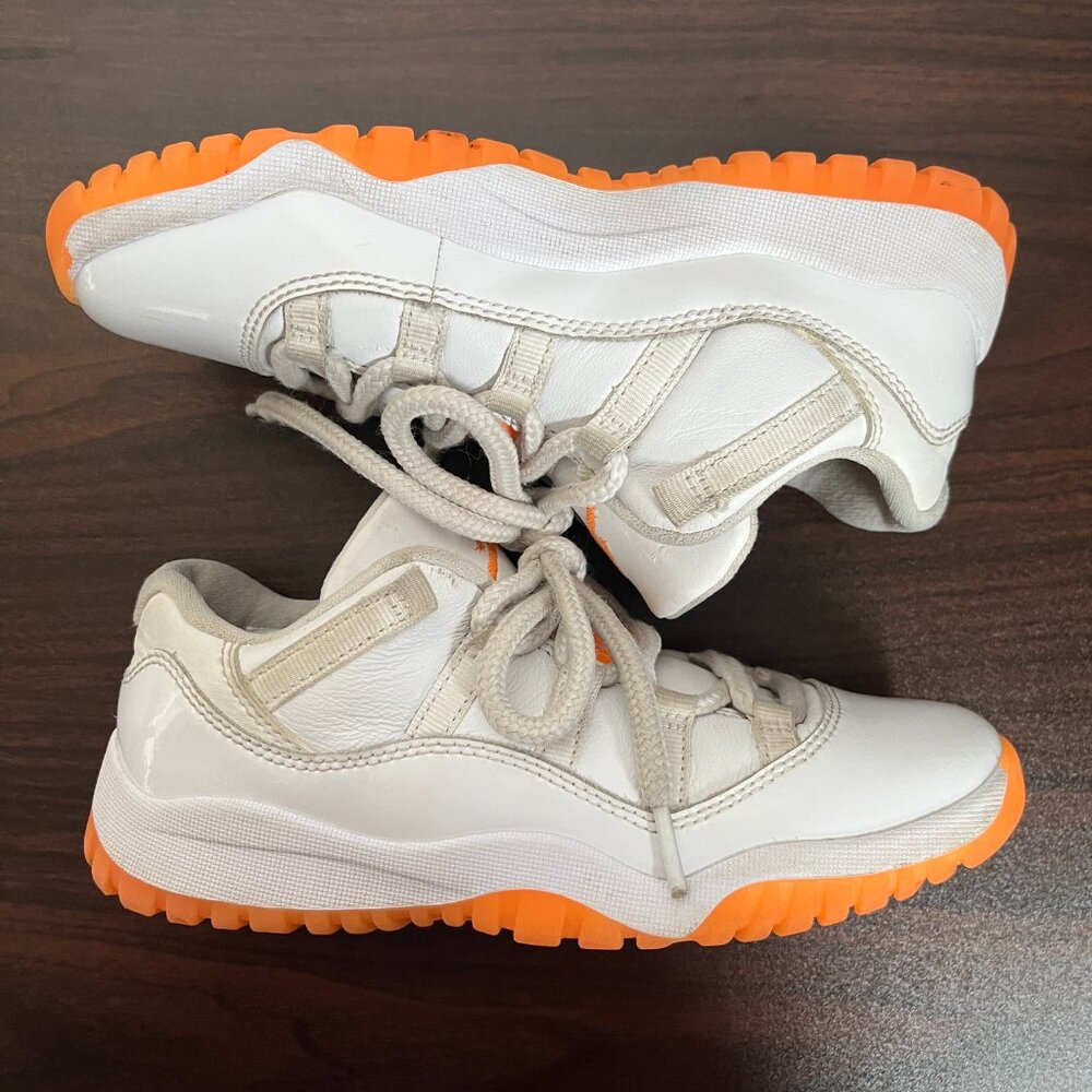Nike Air Jordan 11 Retro Low PS Shoes 'Bright Citrus' DJ4328-139 Youth Size 2Y - Picture 6 of 8